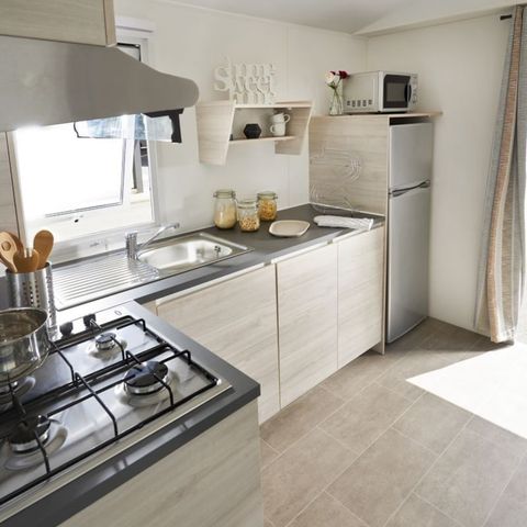 Stacaravan 2 personen - CONFORT EVO 20 m² (Huisdieren niet toegestaan)