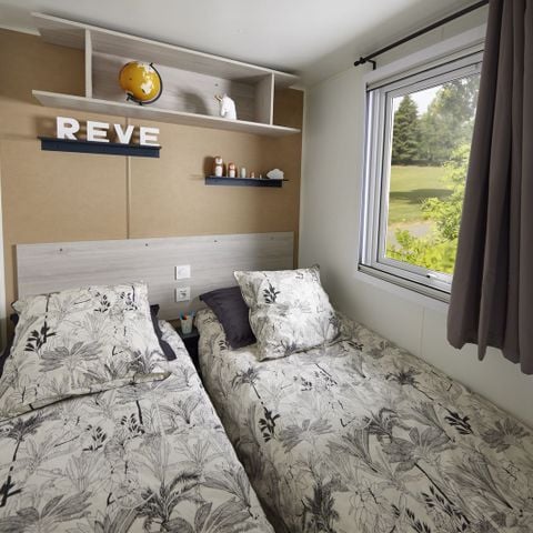 Stacaravan 6 personen - Stacaravan Grand confort 36m2 - 3 slaapkamers (Type Trigano EVO35) +Vaatwasser (GEEN HUISDIEREN TOEGESTAAN)