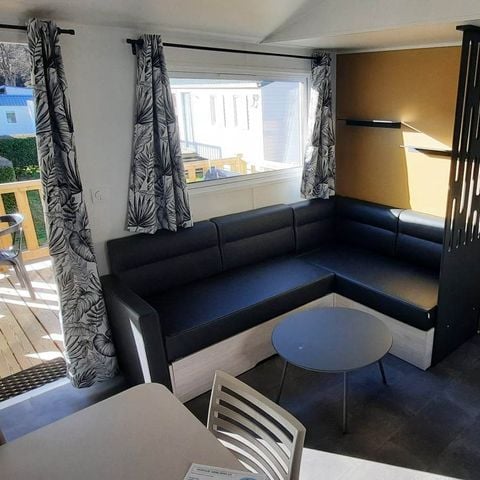 Stacaravan 6 personen - Stacaravan Grand confort 36m2 - 3 slaapkamers (Type Trigano EVO35) +Vaatwasser (GEEN HUISDIEREN TOEGESTAAN)