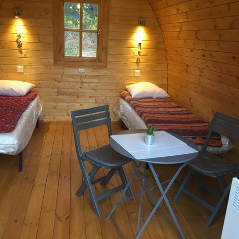 BUNGALOW 2 people - POD for couple with baby without sanitary facilities (Pets not allowed)