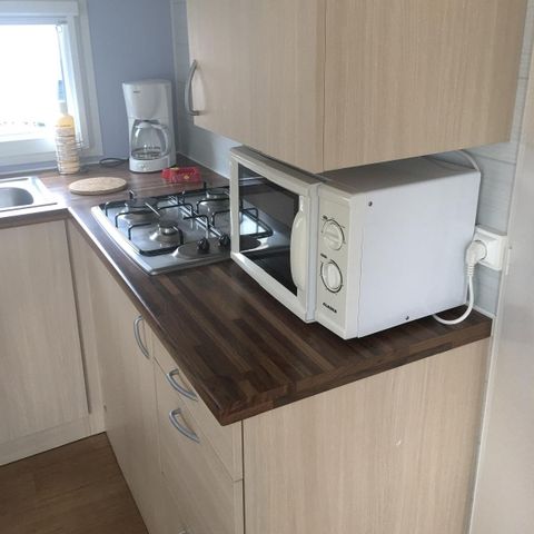 Stacaravan 5 personen - FLORES Prieel 30 m²