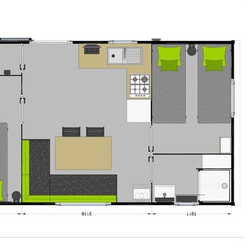 Mobilheim 6 Personen - IBIZA - Ankunft Sonntag
