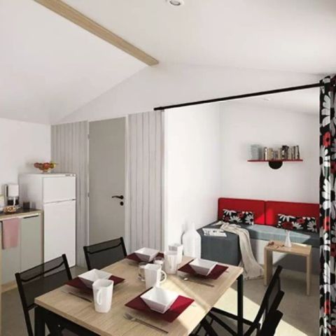 Mobilhome 6 personas - Modulo 2 habitaciones 4/6 personas, TV, LV, 27m² (2019)