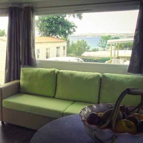 Mobilheim 5 Personen - 36 m2 - maxi premium - überdachte Terrasse