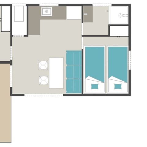 Mobile home 4 persons - Premium mobile home with sea view