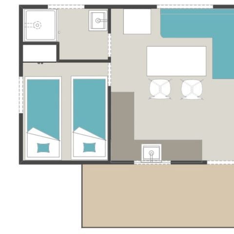 BUNGALOW 4 personnes - Mobil-home 4 personnes