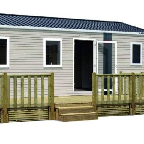 Mobilheim 4 personen - PMR-Lodge GRAND CONFORT BATZ 2022 TV - 2 Zimmer 33m²