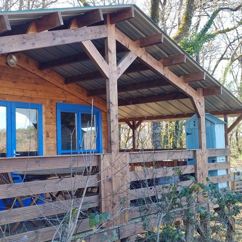 Chalet 5 persons - 74 Chalet Les Bleuets 40m² Covered terrace + television + dishwasher 1/5 pers