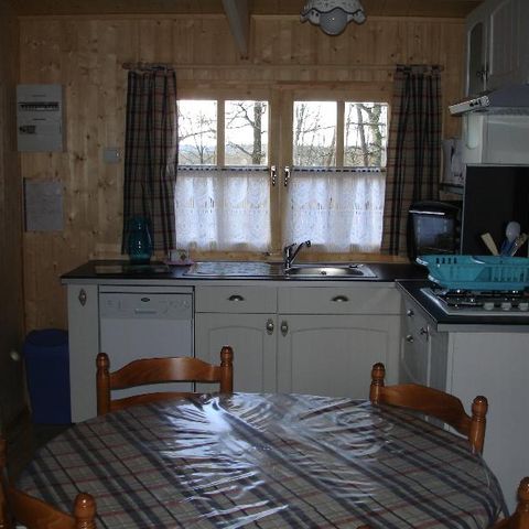 Chalet 5 Personen - 74 Chalet Les Bleuets 40m² Überdachte Terrasse + Fernseher + Geschirrspüler 1/5 Pers.