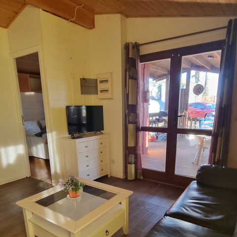 CHALET 5 personnes - 80 Chalet Champêtre 35m² + Grande Terrasse couverte +Télévision + Lave vaisselle 1/5 pers