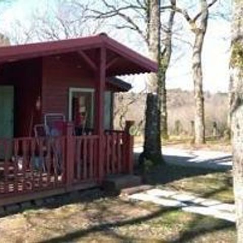 Chalet 5 personen - 80 Chalet Champêtre 35m² + Groot overdekt Terras + Televisie + Afwasmachine 1/5 pers