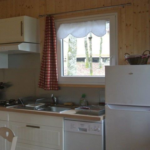 Chalet 5 Personen - 15 Chalet Les Pivoines 40m² + Fernseher + Überdachte Terrasse+ Geschirrspüler 1/5 Pers.