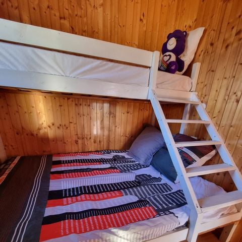 CHALET 5 personnes - 15 Chalet Les Pivoines 40m² + Télévison + Terrasse couverte+ Lave vaisselle 1/5 pers