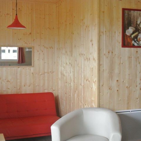 CHALET 5 personnes - Chalet Les Pivoines 40m² + Télévison + Terrasse couverte+ Lave vaisselle