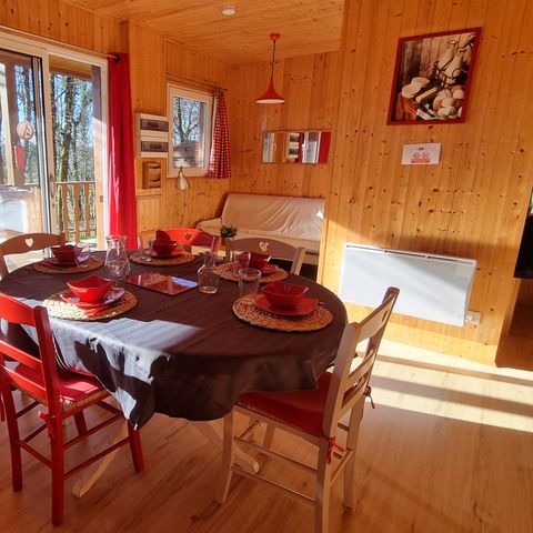 Chalet 5 persons - 15 Chalet Les Pivoines 40m² + Television + Covered terrace + 1/5 person dishwasher