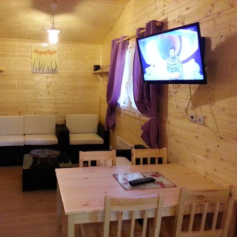 Chalet 4 Personen - Chalet La Cabane 35m² + Geschirrspüler + Überdachte Terrasse +Fernseher