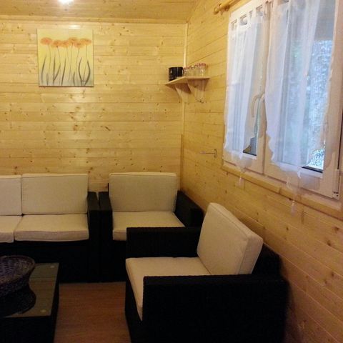 Chalet 4 Personen - Chalet La Cabane 35m² + Geschirrspüler + Überdachte Terrasse +Fernseher