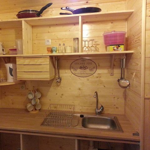 Chalet 4 Personen - Chalet La Cabane 35m² + Geschirrspüler + Überdachte Terrasse +Fernseher