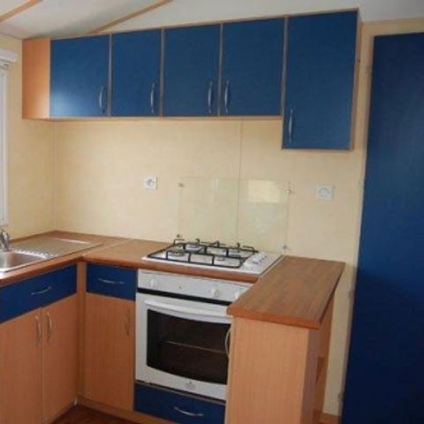 Mobilheim 6 Personen - 20 Résidence La Futaie 32m2 Überdachte Terrasse, 3 Zimmer, Geschirrspüler + Fernseher 1/6 Pers.