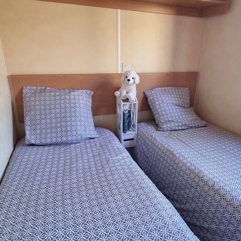 Mobile home 6 persons - 20 Résidence La Futaie 32m2 Covered terrace, 3 bedrooms, dishwasher + Television 1/6 pers