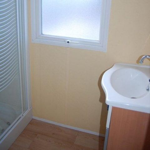 Mobilheim 6 Personen - 20 Résidence La Futaie 32m2 Überdachte Terrasse, 3 Zimmer, Geschirrspüler + Fernseher 1/6 Pers.