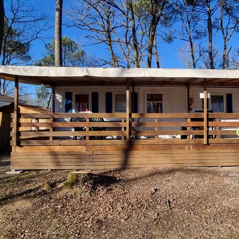 Mobile home 6 persons - 20 Résidence La Futaie 32m2 Covered terrace, 3 bedrooms, dishwasher + Television 1/6 pers