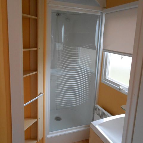 Mobilheim 4 Personen - Residenz Titania 32m2 Überdachte Terrasse + Fernseher