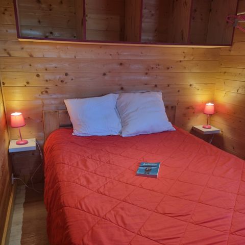 Chalet 4 Personen - 78 Chalet Les Coquelicots 30m² + Überdachte Terrasse +Fernsehen 1/4 Pers.