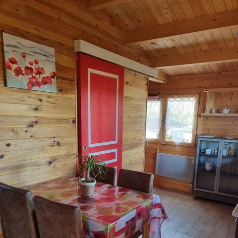 Chalet 4 Personen - 78 Chalet Les Coquelicots 30m² + Überdachte Terrasse +Fernsehen 1/4 Pers.