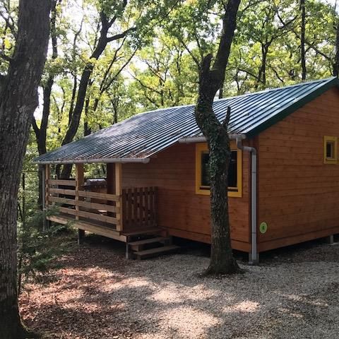 Chalet 5 Personen - CHALET 40m2 Pétales d'or ÜBERDECKTE TERRASSE + TELEVISON +Geschirrspüler