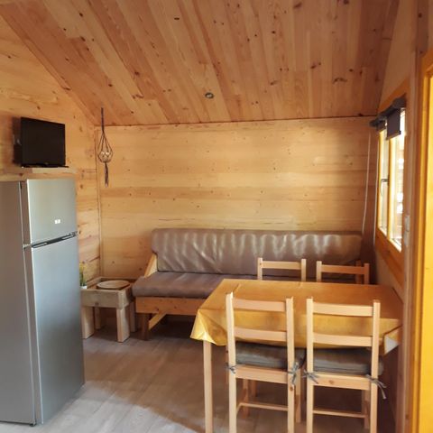 Chalet 5 Personen - CHALET 40m2 Pétales d'or ÜBERDECKTE TERRASSE + TELEVISON +Geschirrspüler