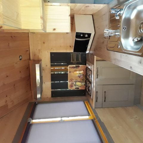 Chalet 5 Personen - CHALET 40m2 Pétales d'or ÜBERDECKTE TERRASSE + TELEVISON +Geschirrspüler