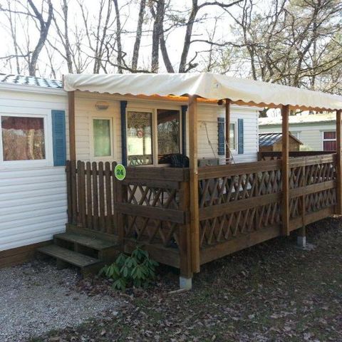 Mobilheim 6 Personen - 24 Résidence Noisette 32m2 Überdachte Terrasse + Fernseher + Geschirrspüler + Klimaanlage 1/6 Pers.