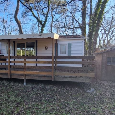 BUNGALOW 6 personnes - 24 Résidence Noisette 32m2 Terrasse Couverte + télevision + Lave vaisselle + climatisation 1/6 pers