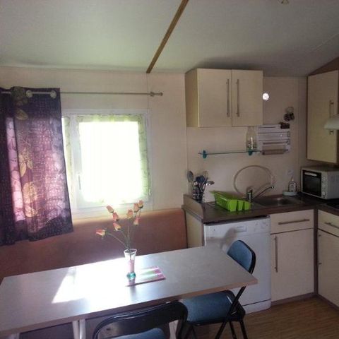 Mobilheim 6 Personen - 24 Résidence Noisette 32m2 Überdachte Terrasse + Fernseher + Geschirrspüler + Klimaanlage 1/6 Pers.