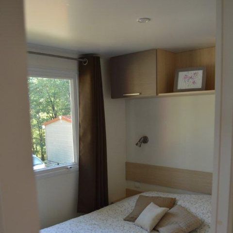 Mobilheim 4 Personen - 35 Résidence Les Roses 28m2 Überdachte Terrasse + Fernseher + Sommerküche 1/4 Pers.