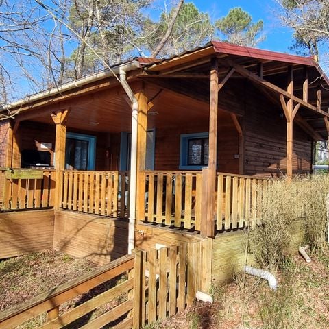 Chalet 5 personen - 14 Chalet IRIS 45m² met Televisie + Afwasmachine + Overdekt terras 1/5 pers