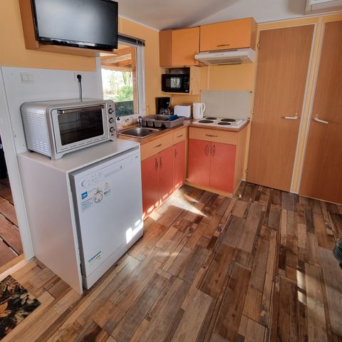 CASA MOBILE 6 persone - 66 Résidence Des Bois 32m2, aria condizionata + TV + lavastoviglie + terrazza coperta 1/6 persone