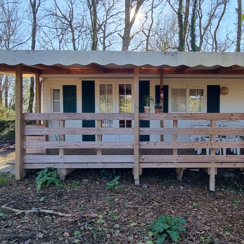 Mobilheim 4 Personen - 73 Résidence la corbeille d'argent Überdachte Terrasse, Klimaanlage + Geschirrspüler 1/4 Pers.