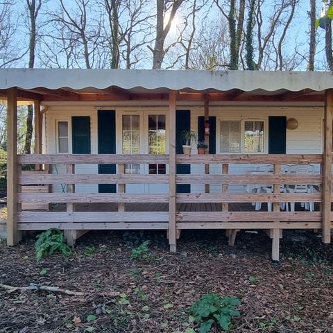 Mobilheim 4 personen - 73 Résidence la corbeille d'argent Überdachte Terrasse, Klimaanlage + Geschirrspüler 1/4 Pers.