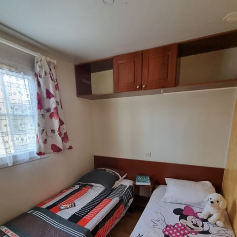 Stacaravan 4 personen - 73 Résidence la corbeille d'argent Overdekt terras, Airconditioning + vaatwasser 1/4 pers