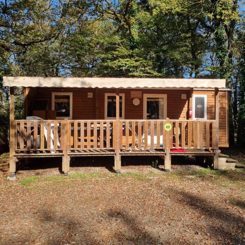 Mobilheim 6 Personen - 07 Résidence La Garenne, 32m2, 3Zimmer, Klimaanlage + überdachte Terrasse + TV + Geschirrspüler 1/6 Pers.