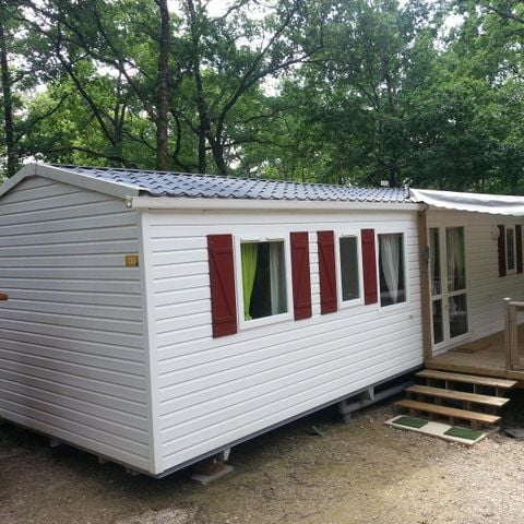 Mobilheim 6 Personen - 07 Résidence La Garenne, 32m2, 3Zimmer, Klimaanlage + überdachte Terrasse + TV + Geschirrspüler 1/6 Pers.