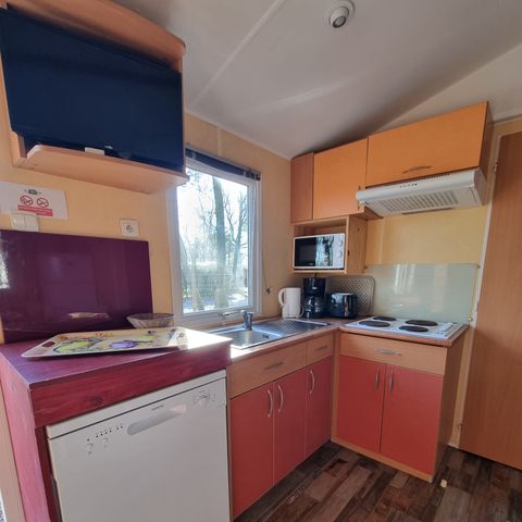 MOBILE HOME 6 people - 07 Résidence La Garenne, 32m2, 3bedroom, air-conditioned + covered terrace + television + dishwasher 1/6 pers.