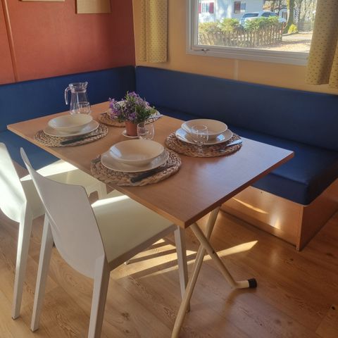 Mobilheim 4 Personen - 22 Résidence les tournesols + Überdachte Terrasse +Fernsehen 1/4 Pers.