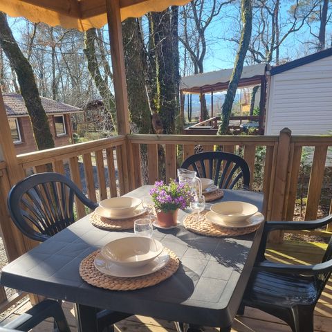 BUNGALOW 4 personnes - 22 Résidence les tournesols + Terrasse couverte +Télévision 1/4 pers