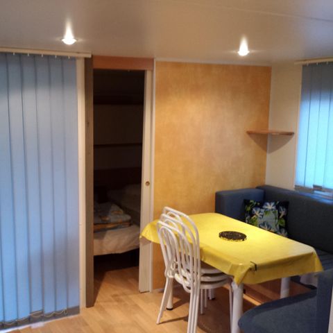 Chalet 2 Personen - 11 Das gemütliche Häuschen "TOI ET MOI "2 Pers. ein einziges Zimmer Fernseher und überdachte Terrasse 2 Pers.