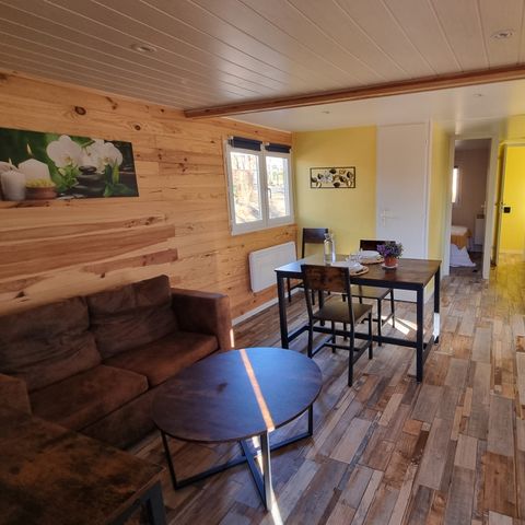 Chalet 2 Personen - 11 Das gemütliche Häuschen "TOI ET MOI "2 Pers. ein einziges Zimmer Fernseher und überdachte Terrasse 2 Pers.