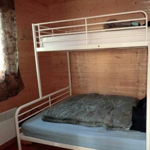 Chalet 5 Personen - 31 Chalet Soleil couchant 35m² + Geschirrspüler + Überdachte Terrasse + Fernseher 1/5 Pers.