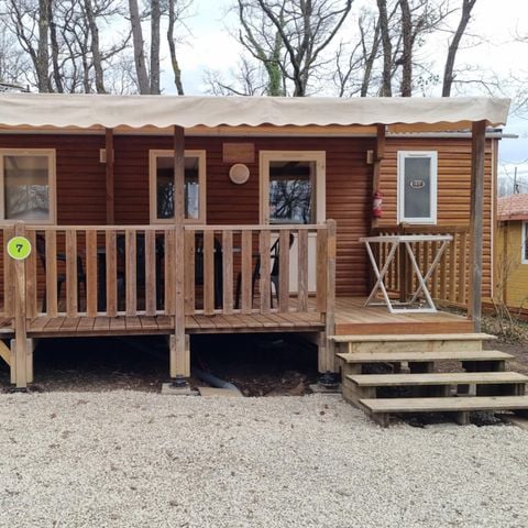 Mobilheim 6 Personen - 58 Résidence Châtaigne 32m2 3 Zi + Geschirrspüler +Fernseher + Reversibles Klima 1/6 Pers.